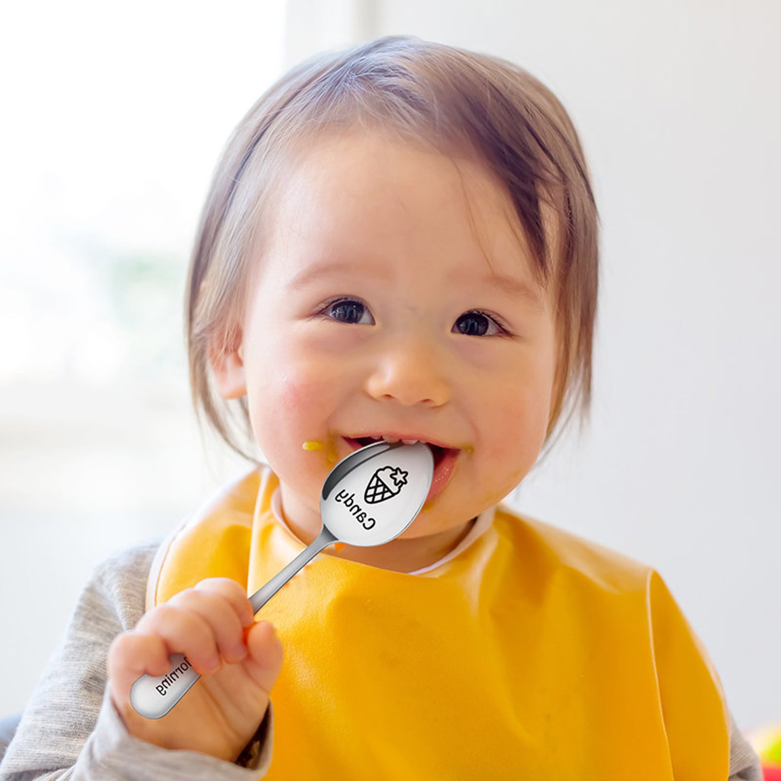 Customized Spoon Fork Children Custom Engraved Flatware Etsy