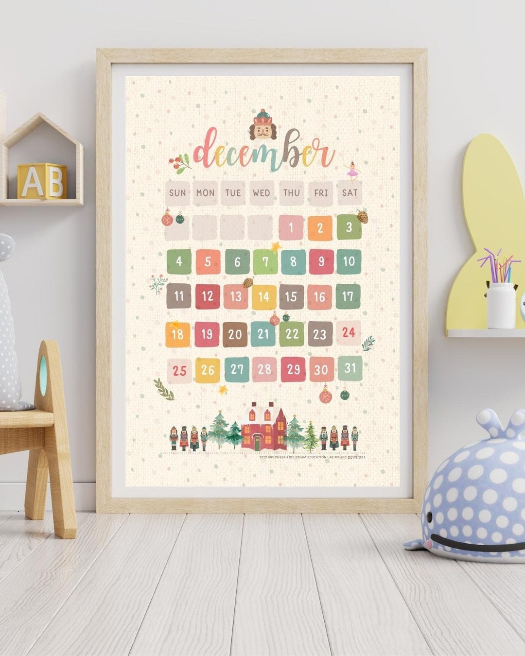 set-of-2-christmas-poster-board-game-and-holiday-calendar-etsy