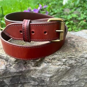 Handcrafted Leather Belt Premium Quality Construction Personalized Brass Nameplate Custom Engraving Detail Durable Design Fullgrain Material Groomsmen Gift Set Husband Birthday Present Masculine Accessory Daily Wear Option Formal Style