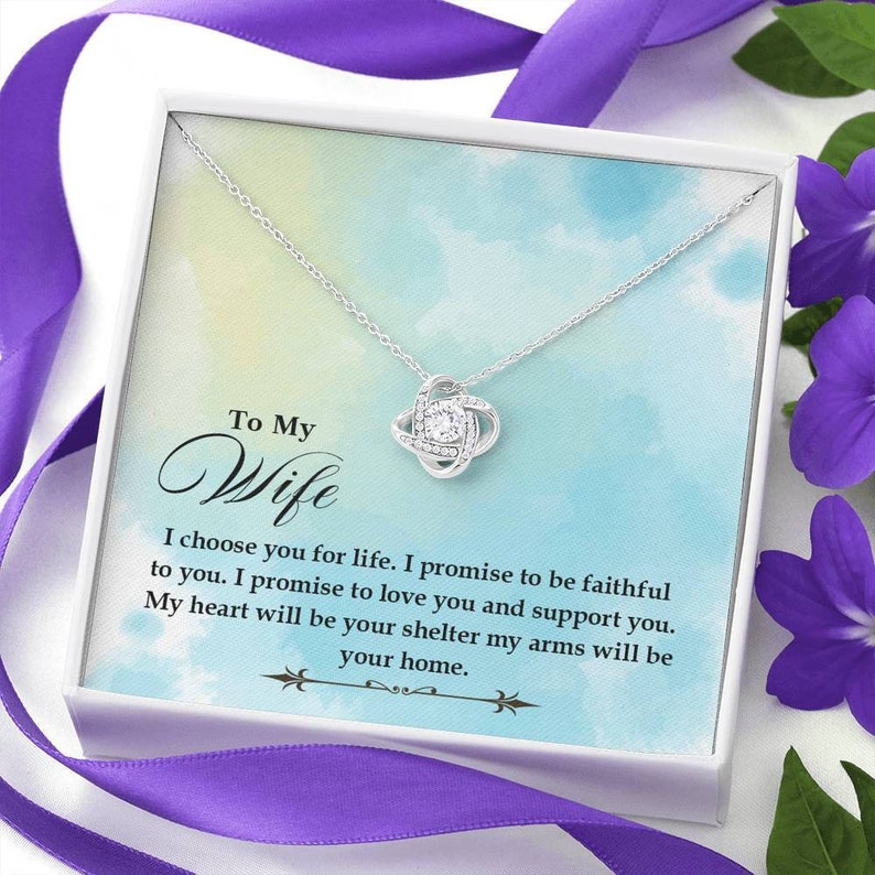 Anniversary Gift for Wife Birthday Gift for Wife Necklace for Wife Gift for Wife Birthday To my Wife Necklace