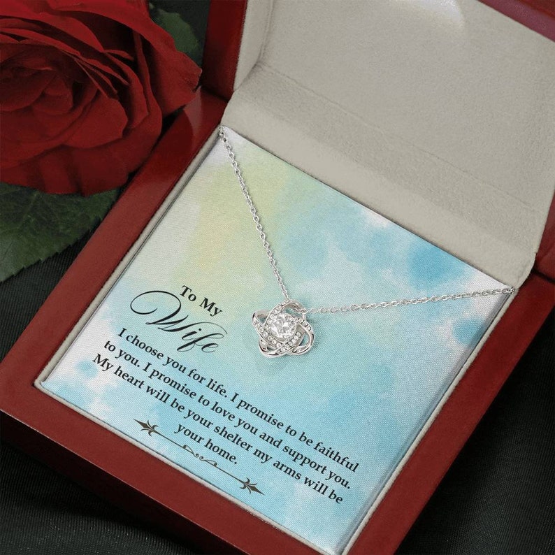 Anniversary Gift for Wife Birthday Gift for Wife Necklace for Wife Gift for Wife Birthday To my Wife Necklace