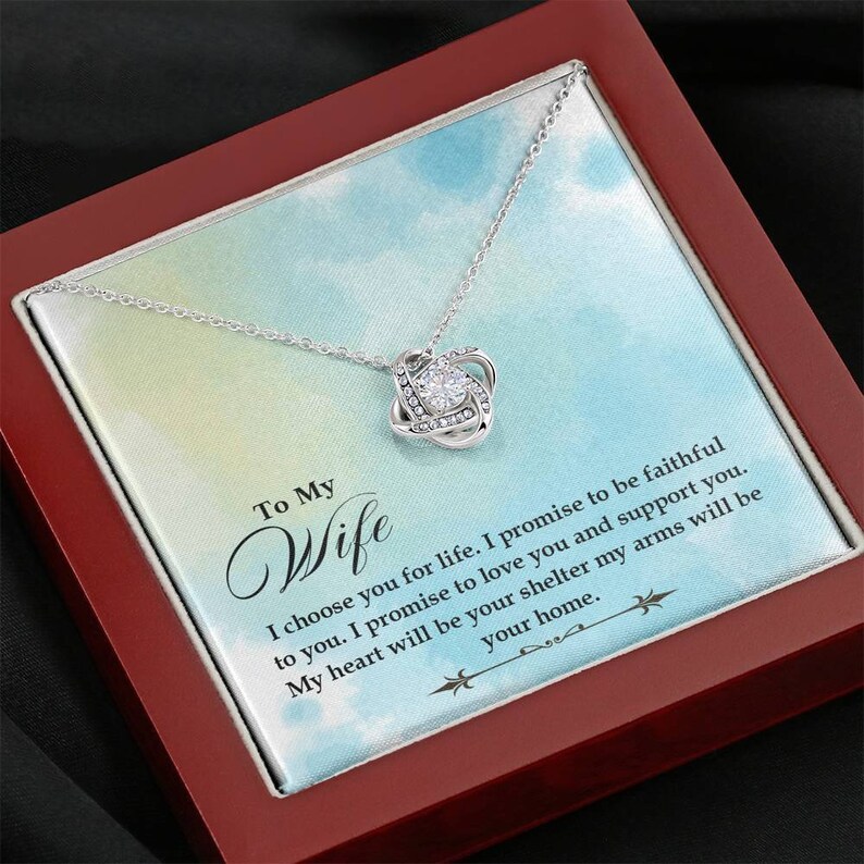 Birthday Gift for Wife Gift for Wife Birthday Necklace for Wife To my Wife Necklace Anniversary Gift for Wife