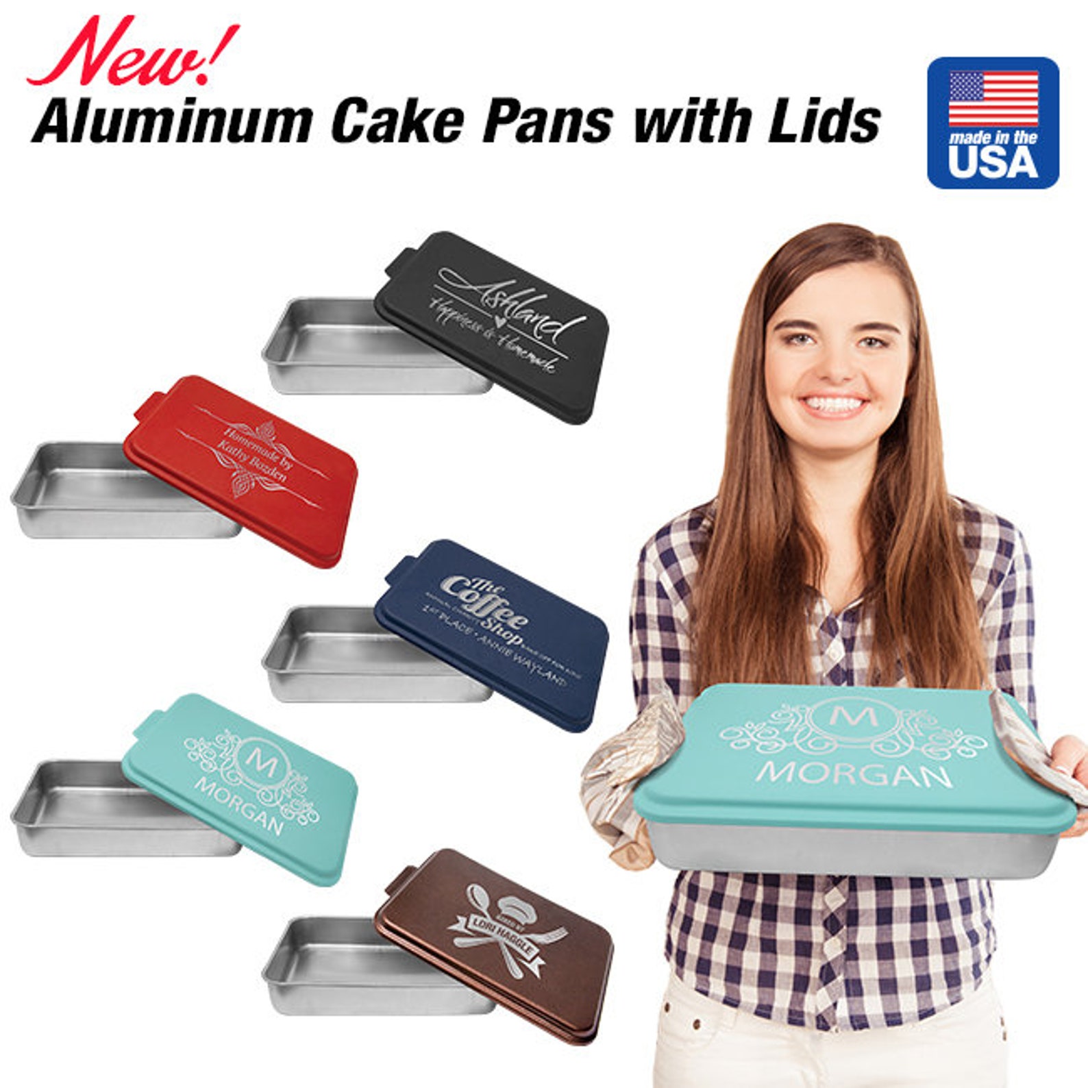 Personalized Cake Pans Cake Pan 9x13 Engraved Pan Name Etsy