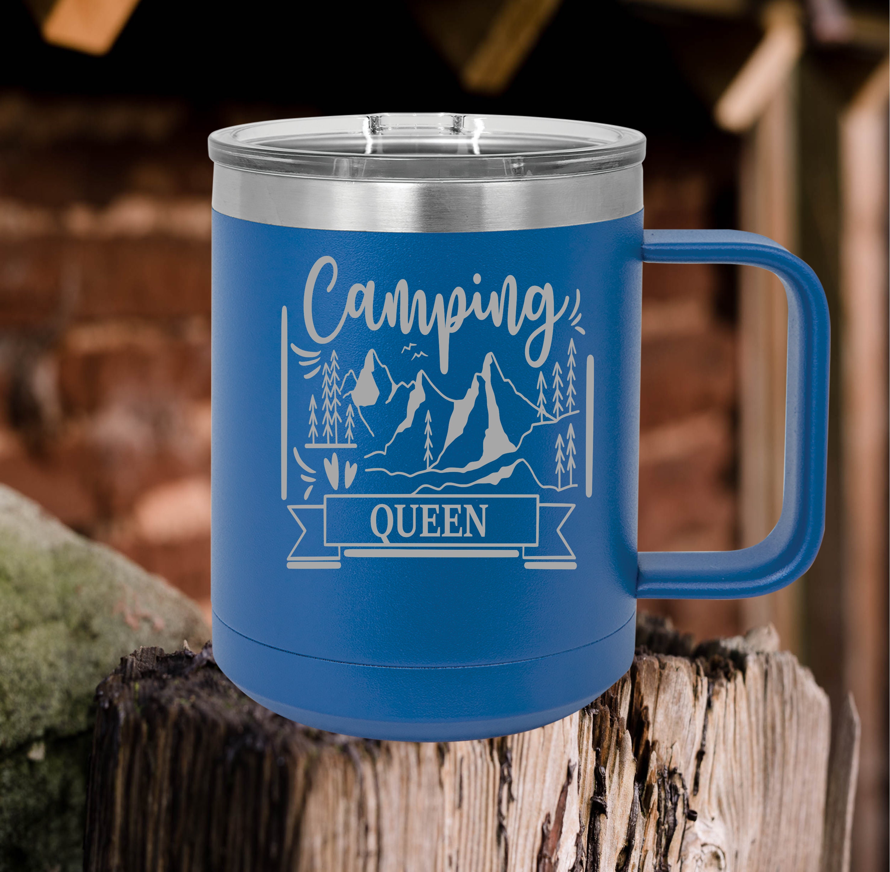 Personalized Camping Queen Mug Stainless Mug Insulated Mug Etsy