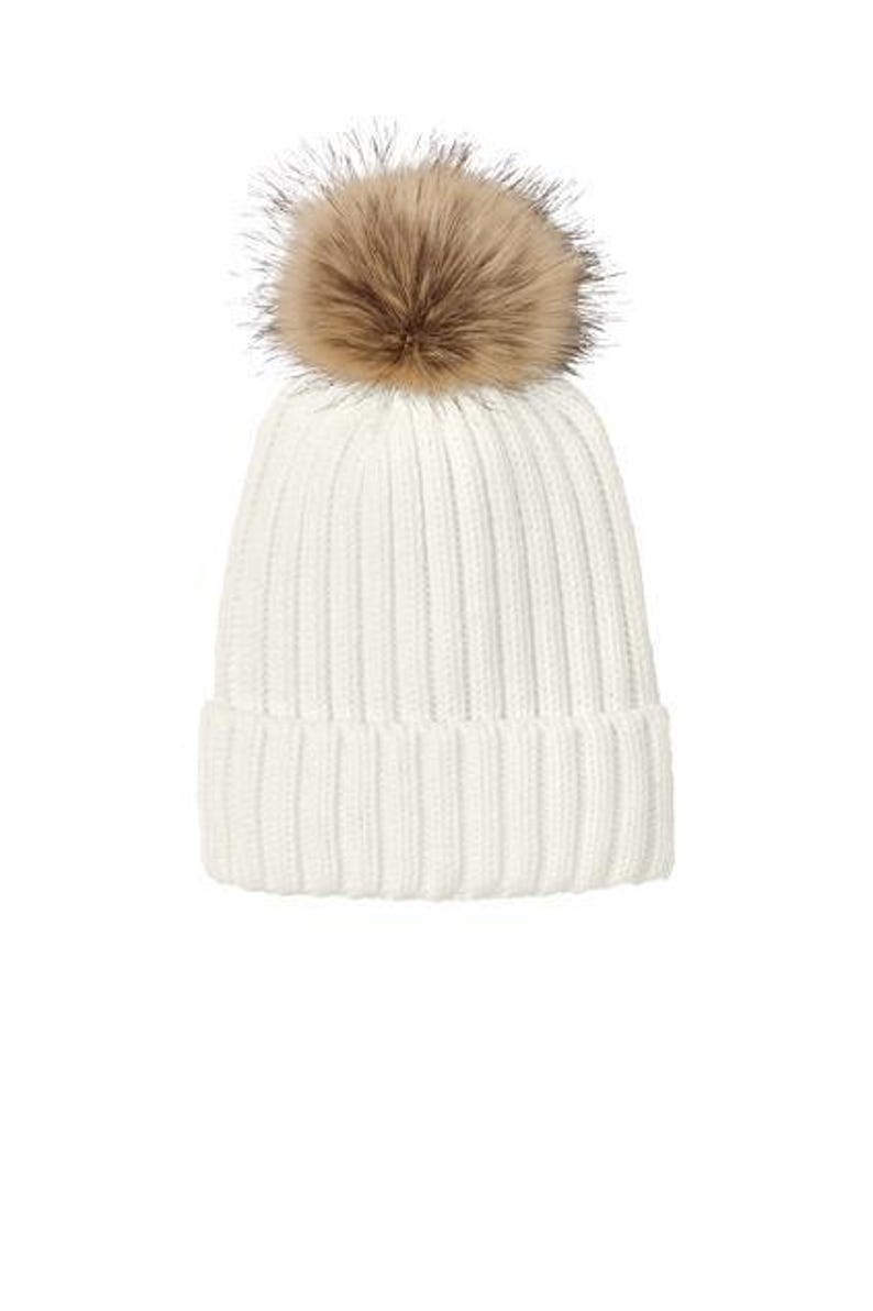 Warm Winter Beanie Hat Custom Personalized Name Embroidered Adjustable Cuffed Acrylic Knit Pom Design Leather Patch Monogram Bridesmaid Gift Idea Wedding Party Accessory Cozy Headgear Fashion Wear Bridal Essential Premium Quality