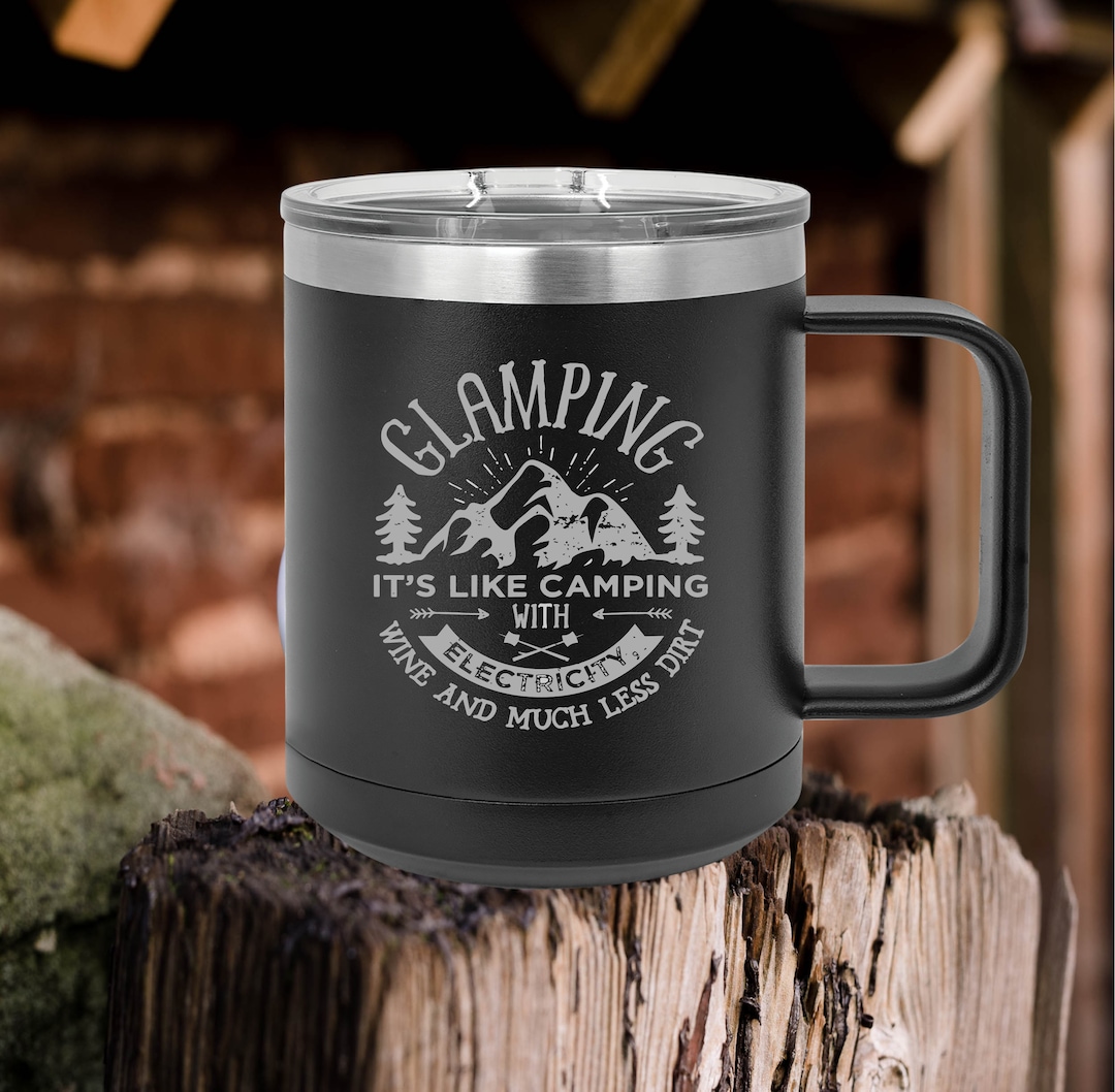 Custom Camping Mug, Insulated Mug, Adventure Mug, Hiking Camp Mugs