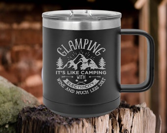 Custom Camping Mug, Insulated Mug, Adventure Mug, Hiking Camp Mugs, Metal Coffee Mugs, Campfire Mug, Couples Coffee Gift, Coffee Gift