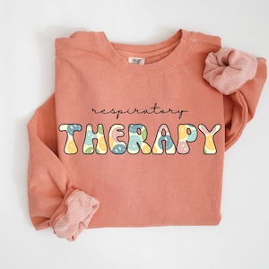 Respiratory Therapy Comfort Colors-sweater | Sweater voor ademhalingstherapeut | Cadeau RT-sweater