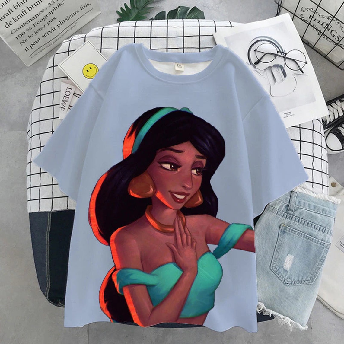 Jasmine Princess Shirt Disney Princess Jasmine Shirt Disney Etsy
