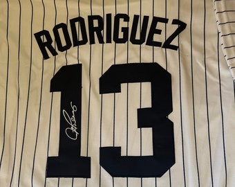 Vintage Autographed signed alex rodriguez jersey