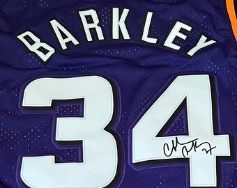 CHARLES BARKLEY PHOENIX SUNS VINTAGE 1990'S CHAMPION SIGNED JERSEY ADULT 48