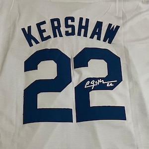 Clayton Kershaw Signed Dodgers Jersey with 2020 World Series Patch