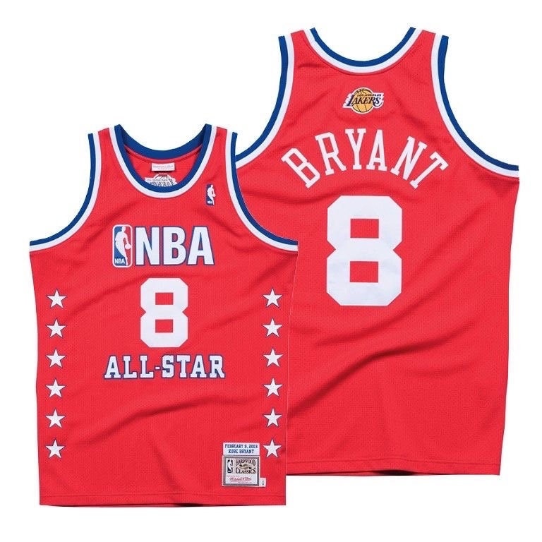 Adidas Kobe Bryant 8 Lakers Blue Stars Jersey XL hardwood classic