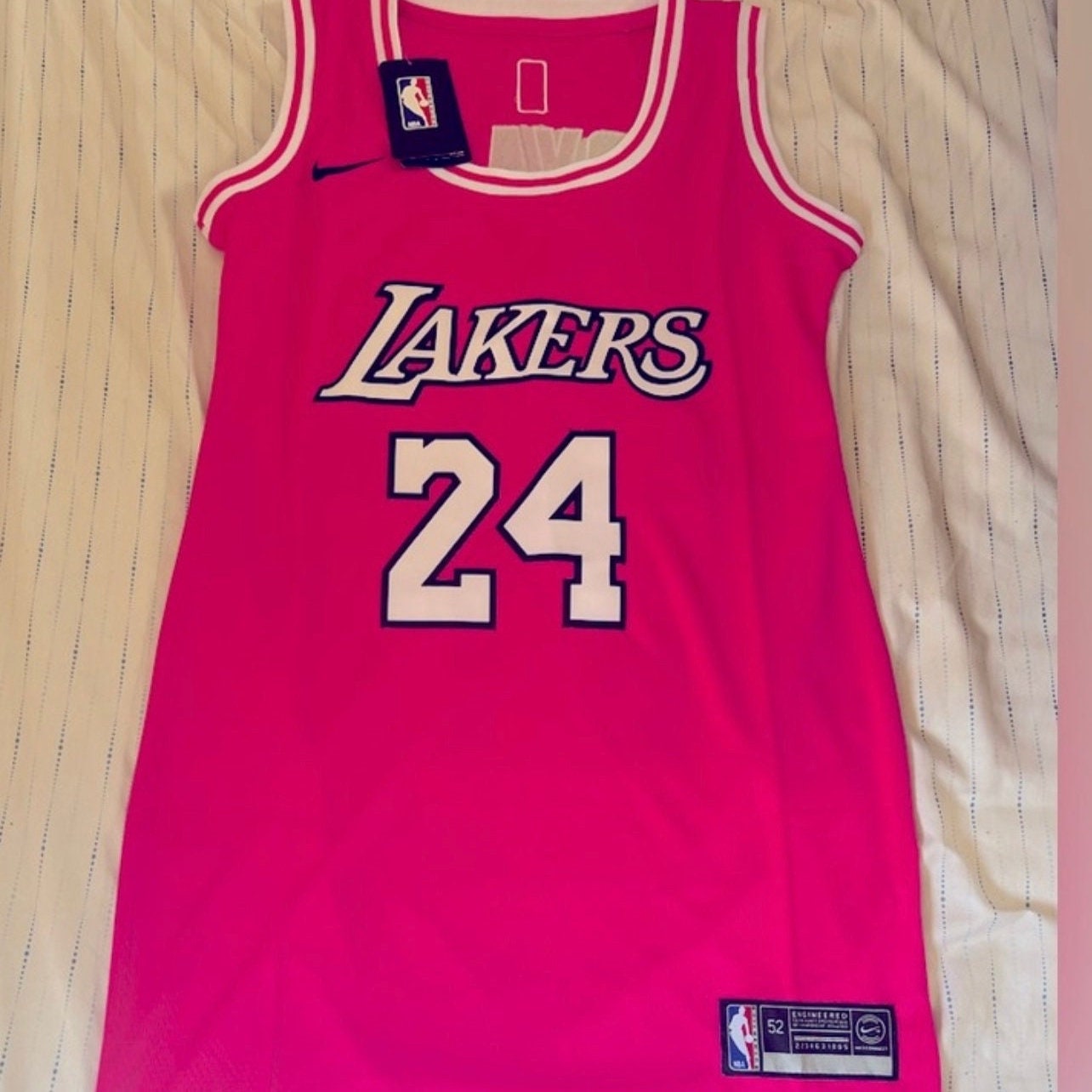 Hot Pink Laker's Jersey Dress