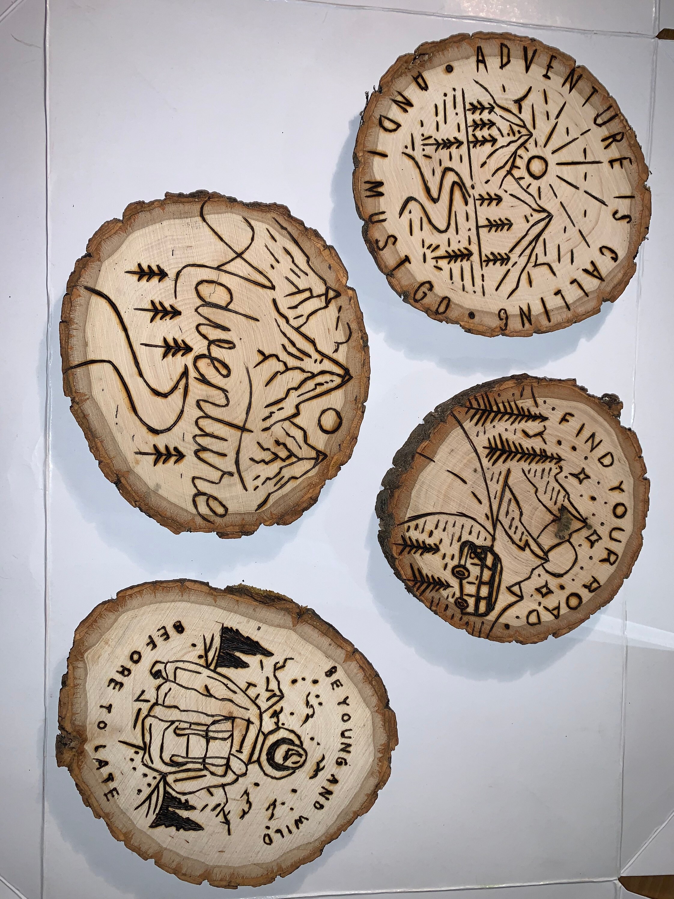 Adventure/ Outdoor Coasters SET OF 4 Etsy.de