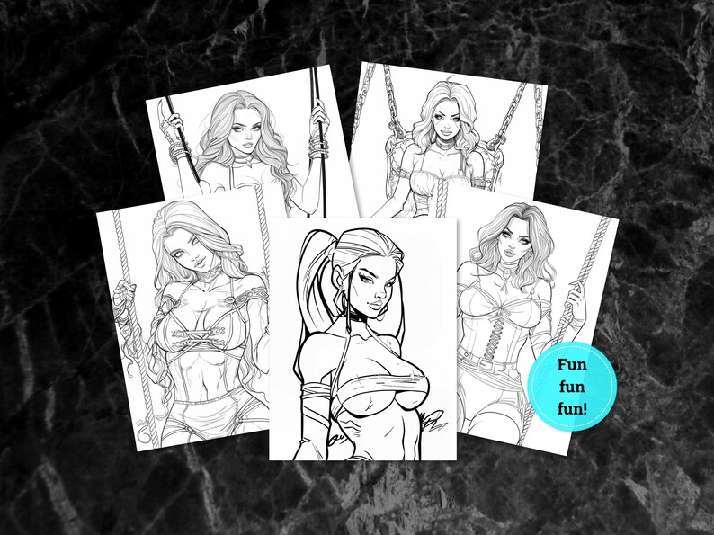Dominatrix Coloring Pages Erotic - Il 794xN.6579138175 Gqen 