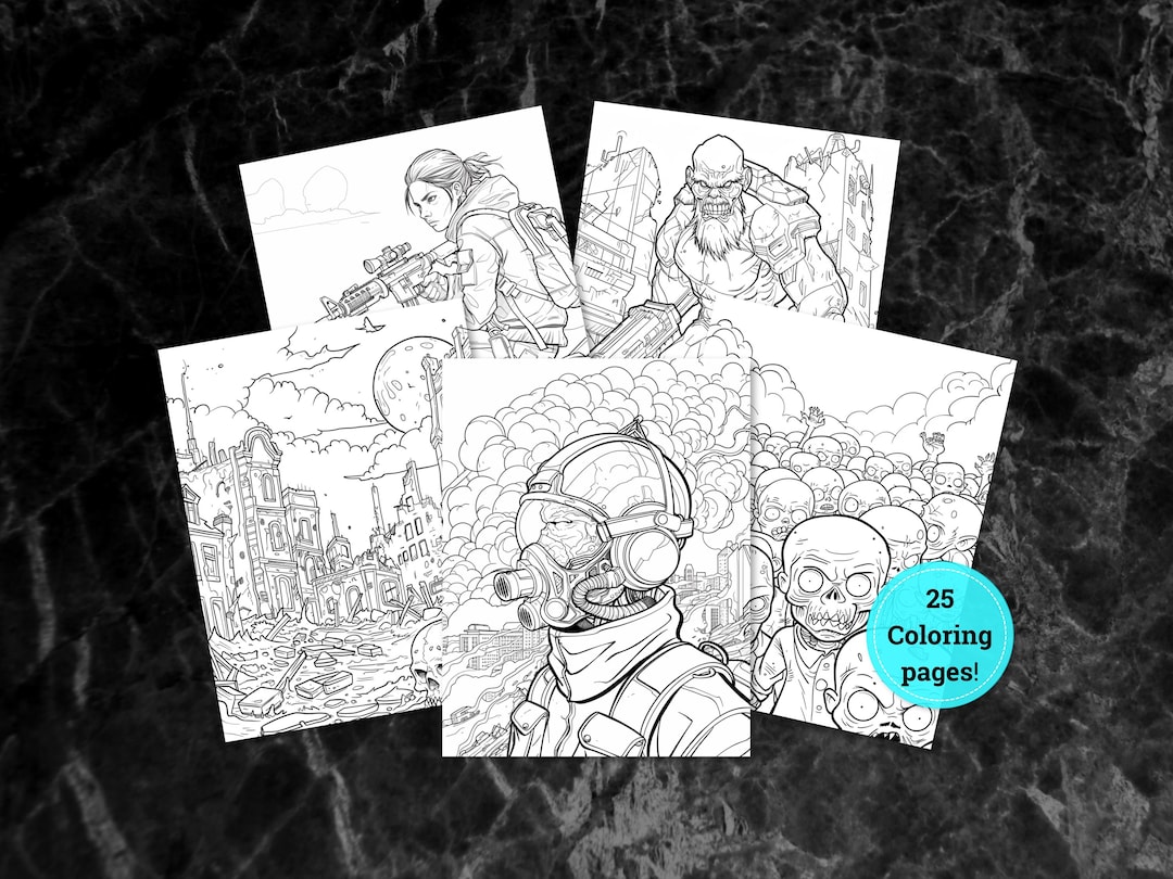 Apocalypse Coloring Pages, Fantasy Coloring Pages, Creepy Coloring ...