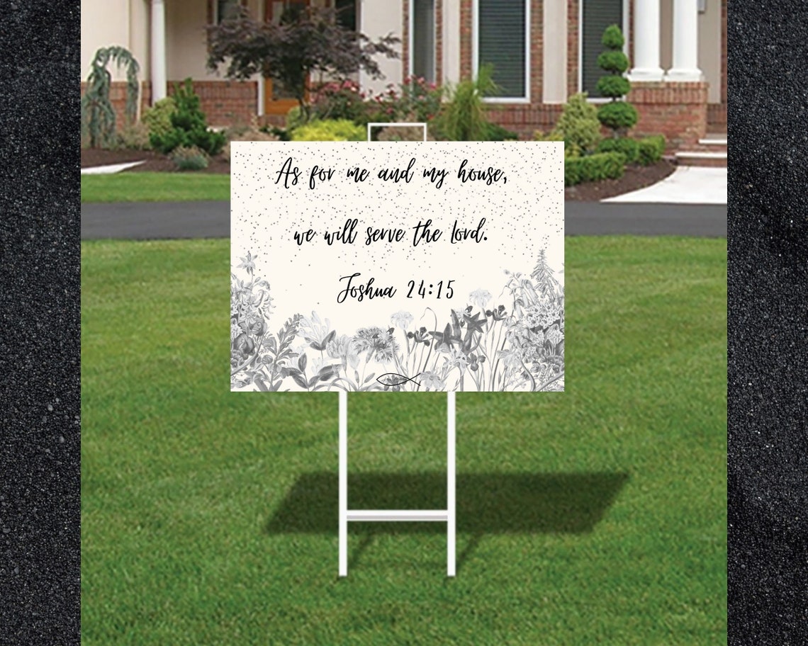 Yard Sign Sign Garden Sign Christian Outdoor Sign Bible Etsy