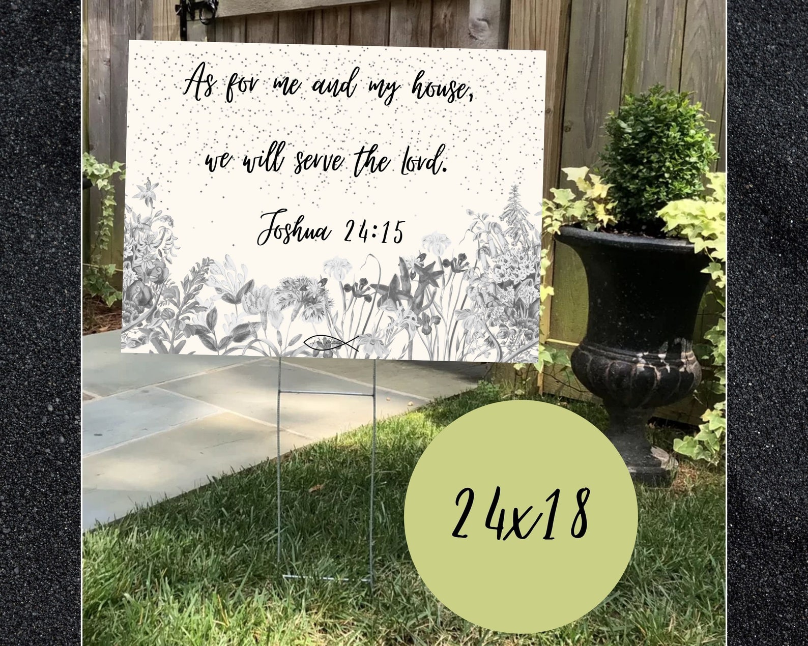 Yard Sign Sign Garden Sign Christian Outdoor Sign Bible Etsy