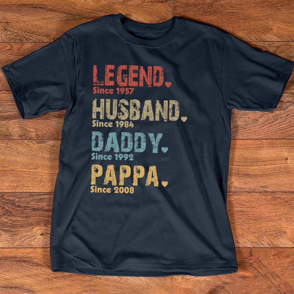 Customize Fathers Day Shirt
 Fathers Day shirt Personalized Legend Husband Daddy Papa