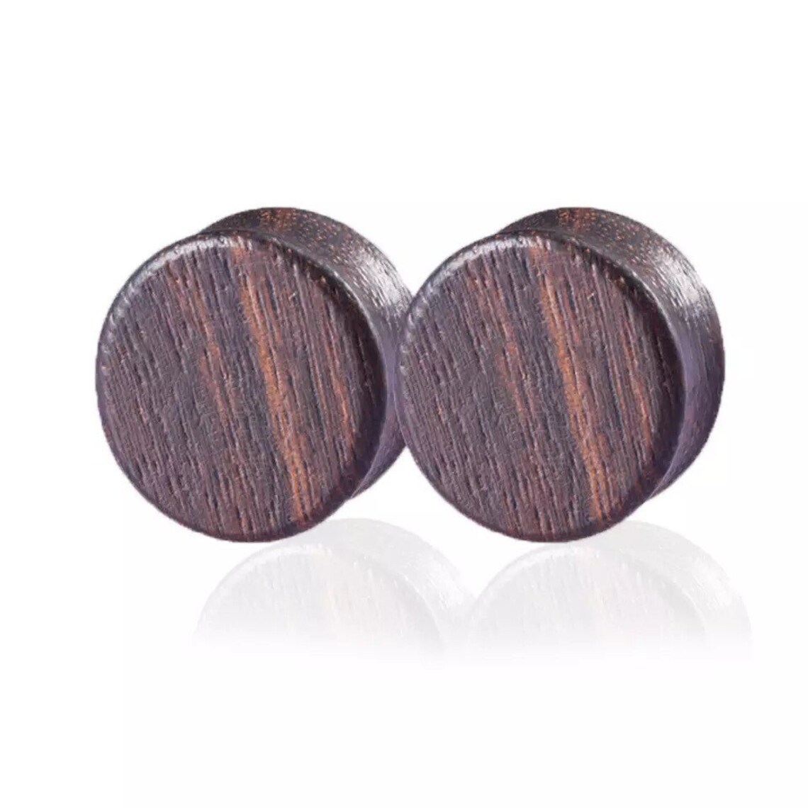 Convex Organic Black Rose Wood Ear Plugs Different Shapes Etsy