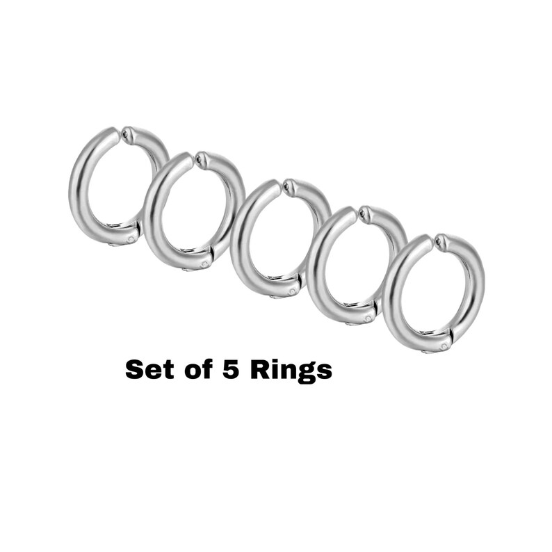 Multi Ring Stack for Stretched Ears Easy Open & Close Etsy Canada