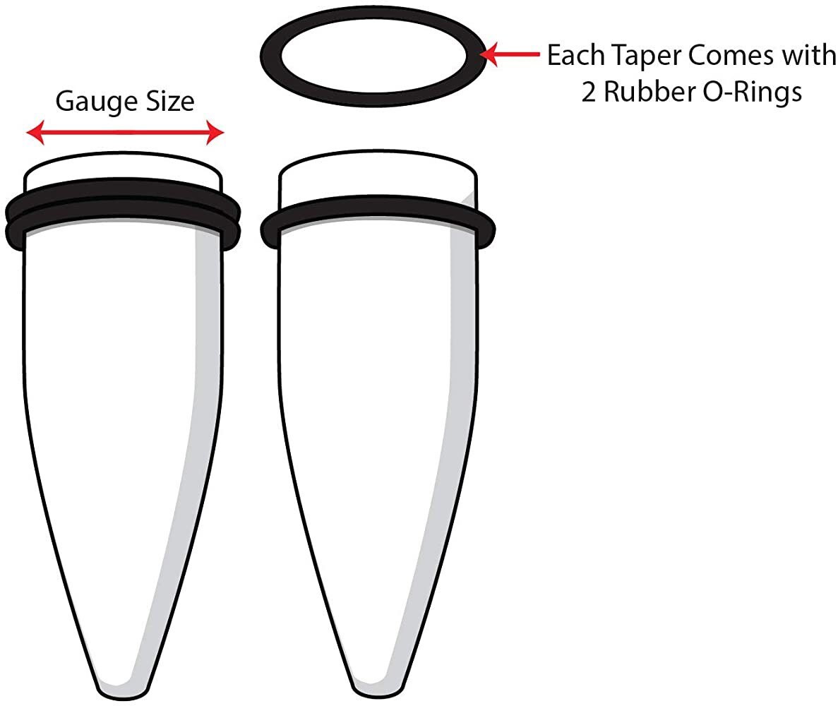 1 Pc Big Size Ear Stretching Taper Gauges 00g 1 Tunnels Etsy