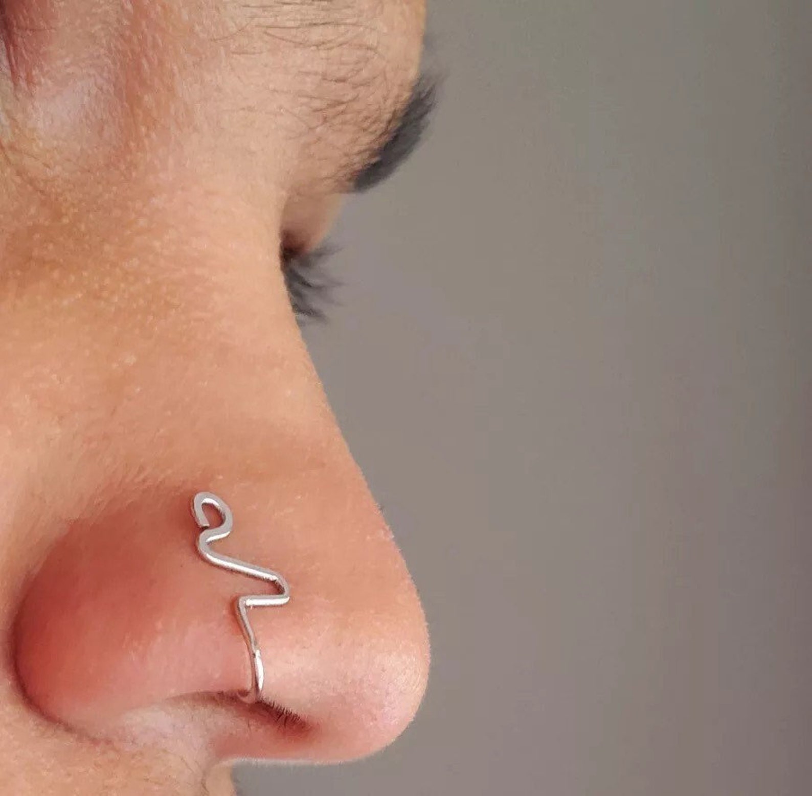 Nose Cuff Clip Nose Hoop Faux Nose Ring No piercing Etsy