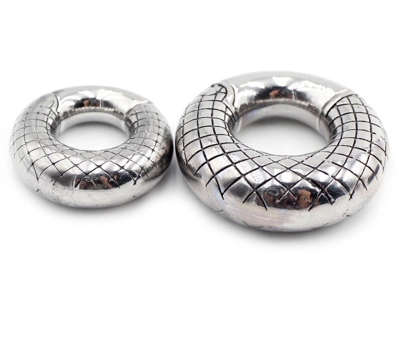 Engraved Circle Ear Weight Stainless Steel Gauge Ear Weights Etsy