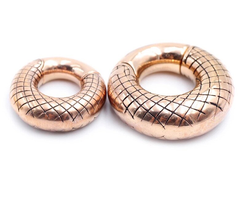 Engraved Circle Ear Weight Stainless Steel Gauge Ear Weights Etsy