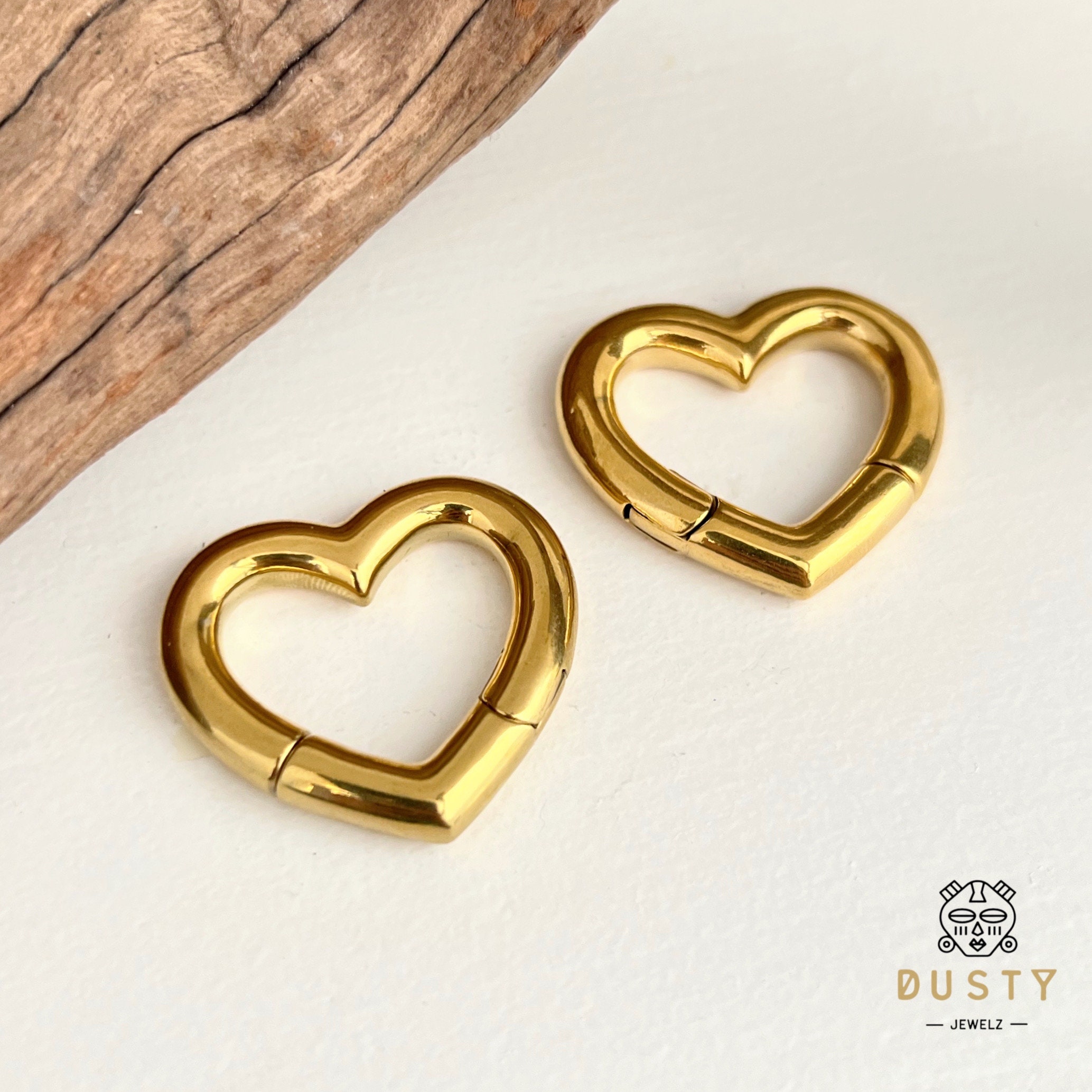 Heart shaped deals ear weights