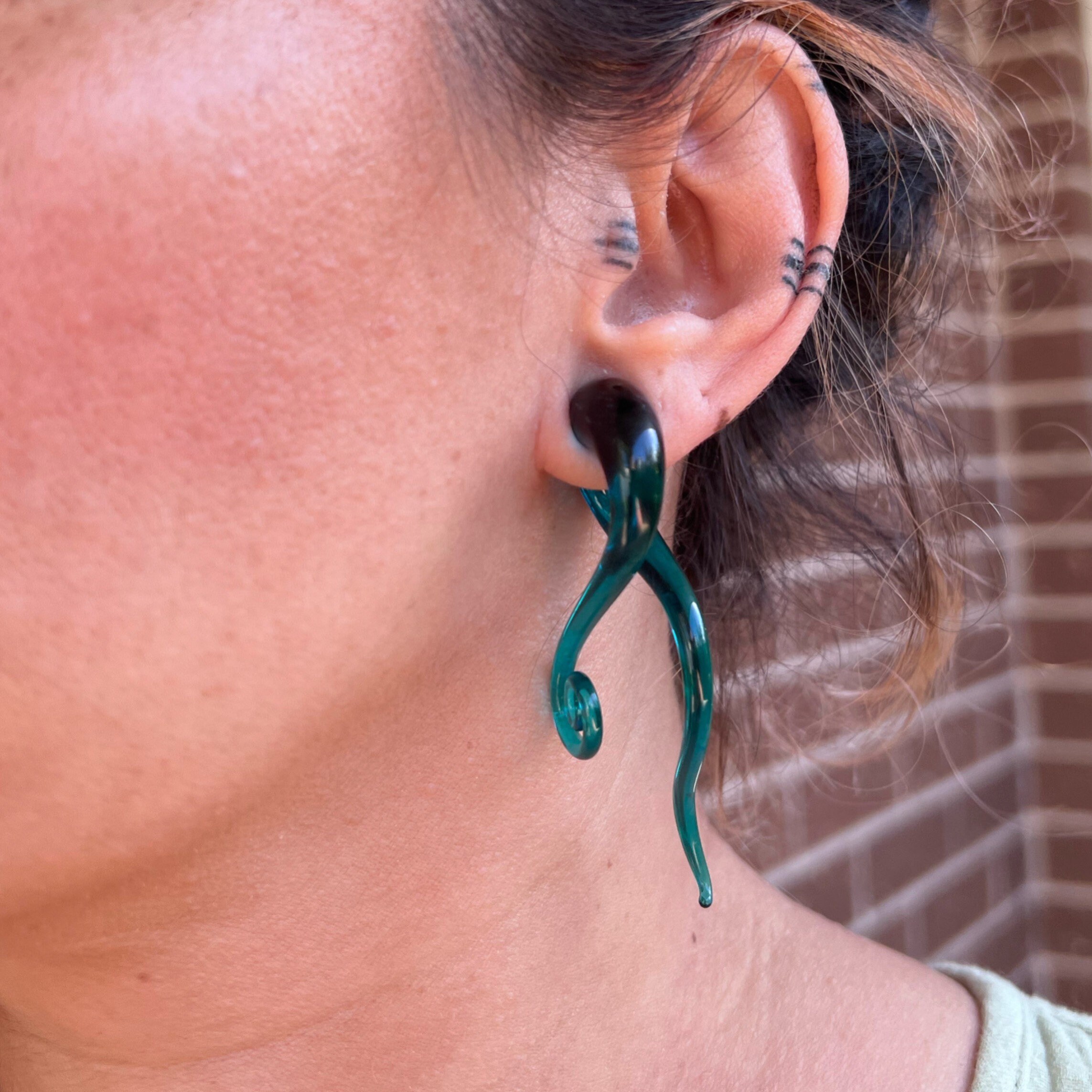 Snake gauge earring outlet