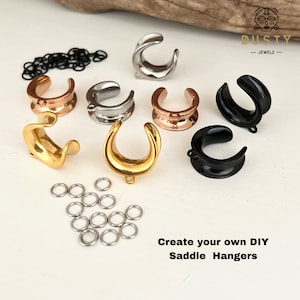 DIY Saddle Spreader Hooks | Plugs With Connector Ear Tunnels | Wedding Stainless Steel Flesh Tunnel Gauges Piercing | Body Jewelry