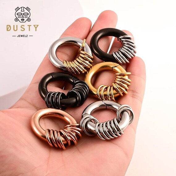 Stainless steel 2024 gauge earrings
