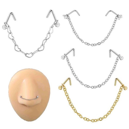 All Chained up Nose Chain Etsy