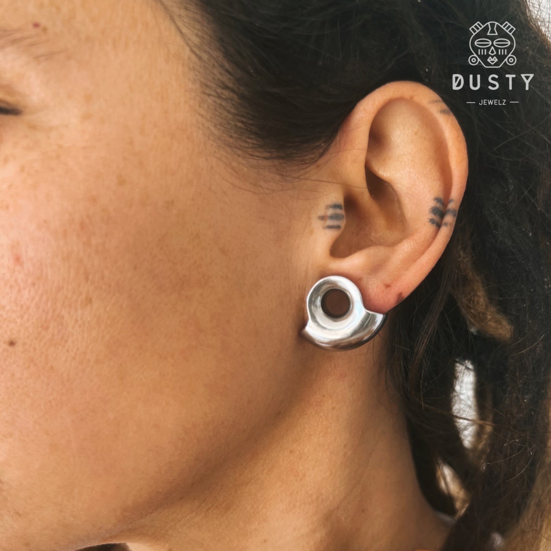 Lobe Wrap Ear Tunnels Ear Plugs Gauges Gauged Jewelry Etsy