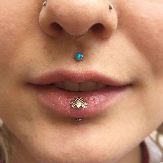 Vertical Labret Jewelry