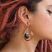 Amethyst Dangle Ear Weights | Earweights | Ear Hangers | Gauges Jewelry | Stretched Ears | Alternative Jewellery | Ear Spirals 