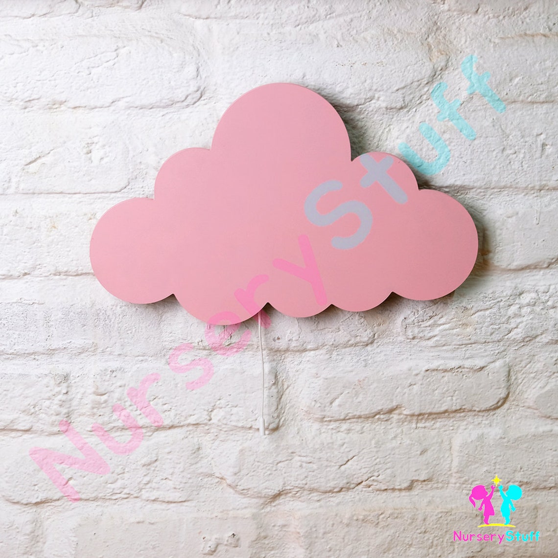 Nursery CLOUD Wall Lightwooden Wall Light Kids Room Decor Etsy