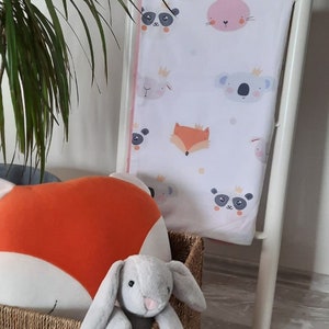 Nursery Bedding Set, Duvet Cover, Sheet, Pillow Case, 100% Organic Cotton, Baby Boy/Girl, Reversible, Gift For Baby