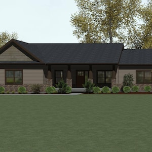 Hoppe Lane Plan, 4 Bedroom 2 Bath 1,753 sq.st. Left Hand Facing