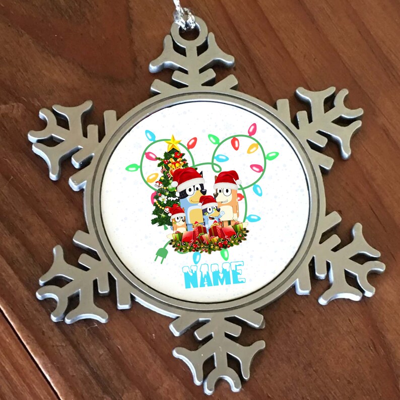 Bluey Bingo Ornament Personalized Bluey Christmas Ornament Etsy