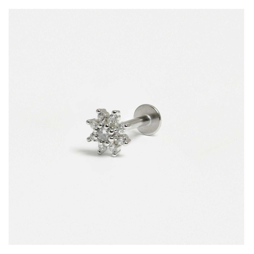 Flower Labret - Externally Threaded - Etsy