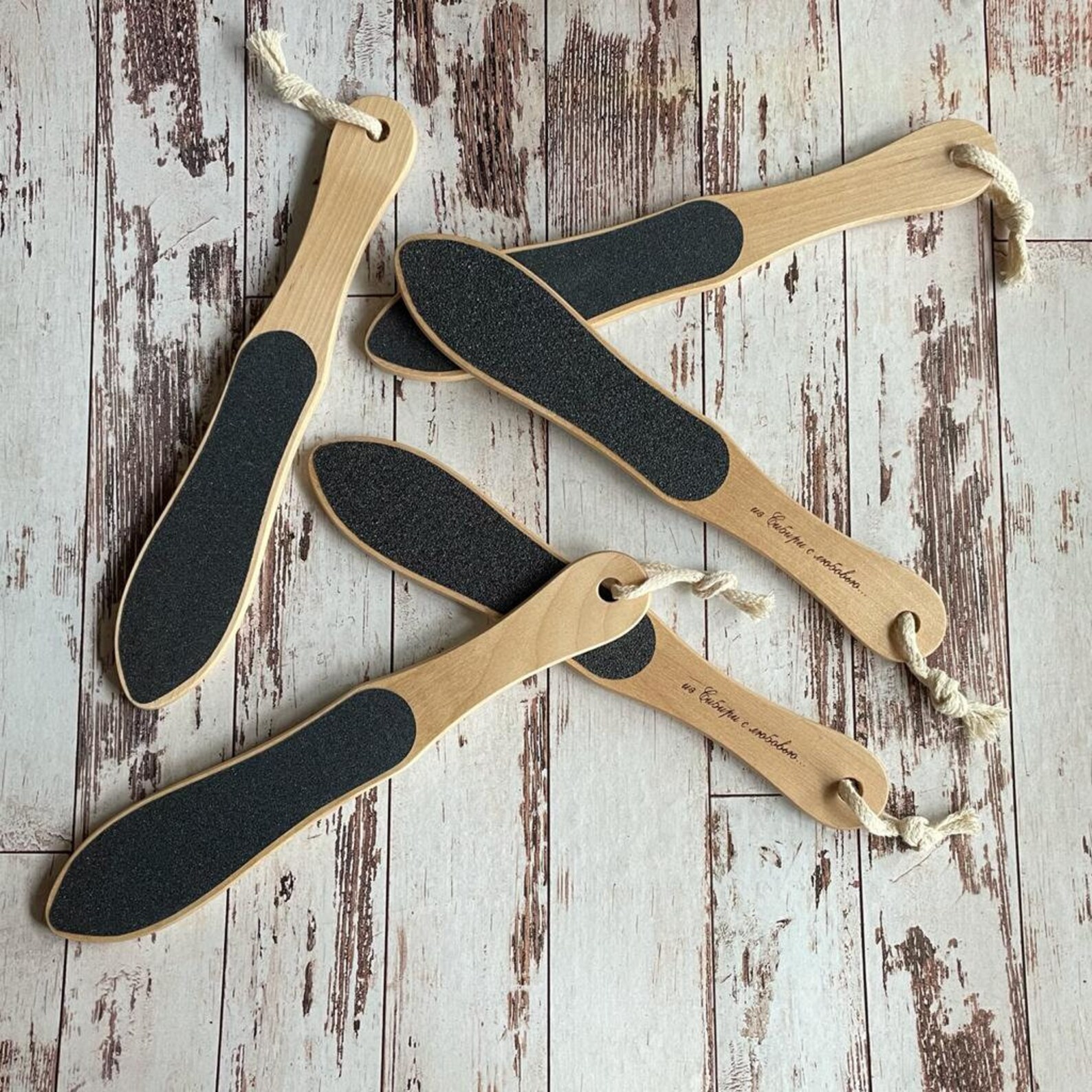 Wooden foot file feet scrap tool pedicure at home 5 items Etsy
