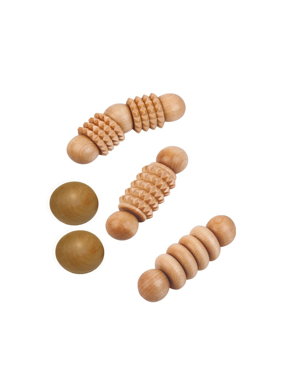 Facial massage roller wooden self massage set wood therapy Etsy