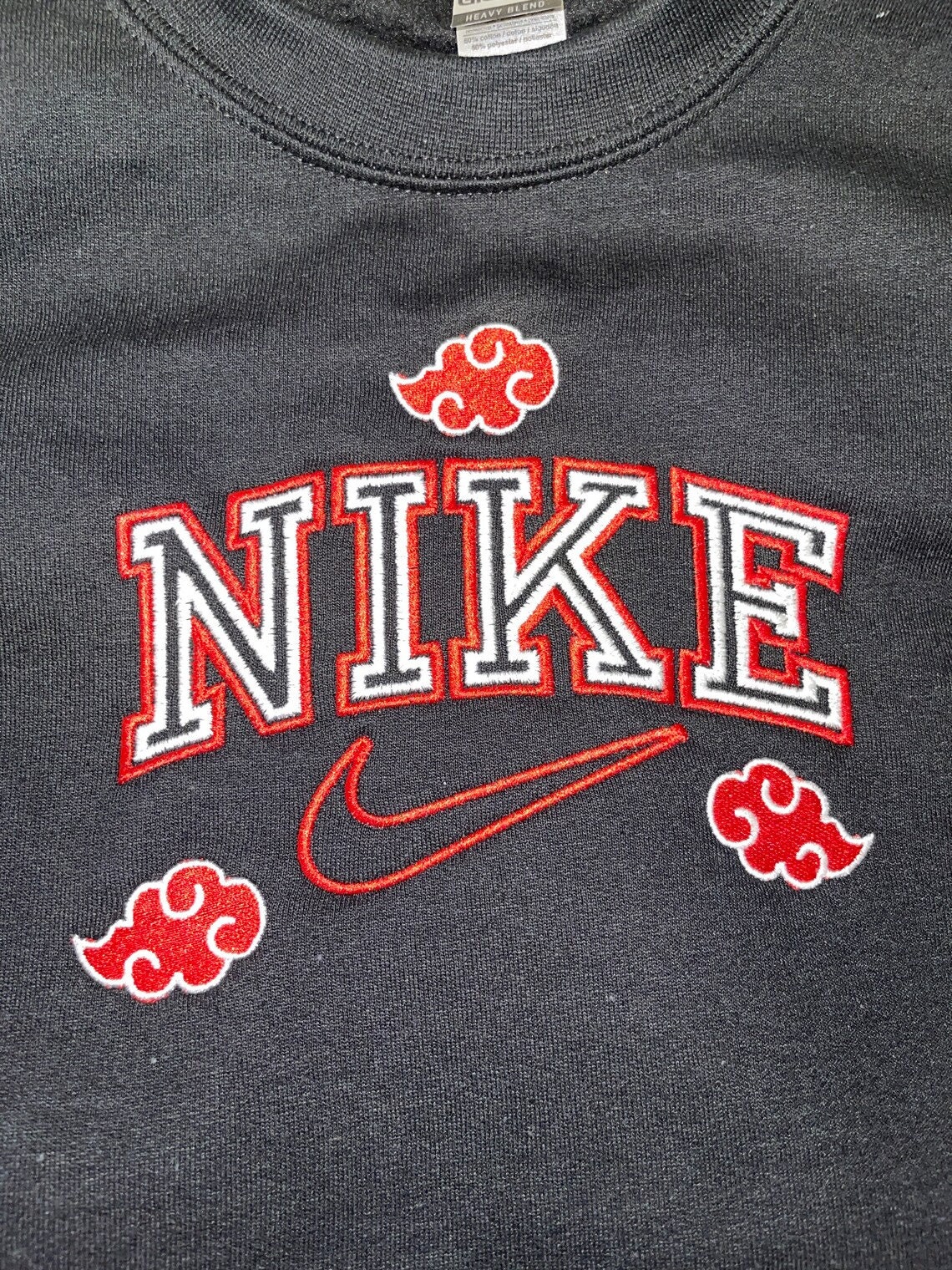 Custom Anime NIKE Logo Bordado Crewneck Sudadera / Anime | Etsy España