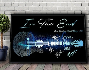 Unframed Print Linkin Park In the End Lyrics