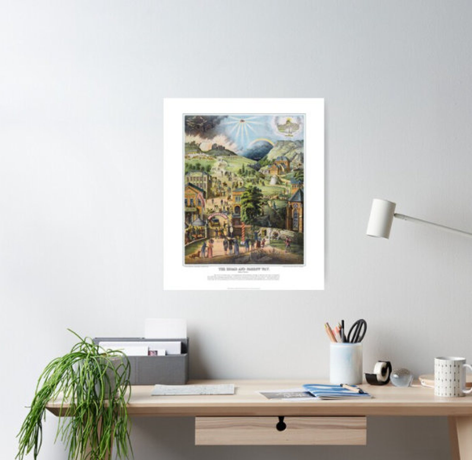 The Broad and Narrow Way Poster Etsy