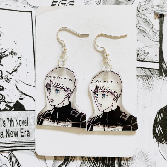 Attack on Titan Armin Earrings AOT Anime Earrings Handmade | Etsy