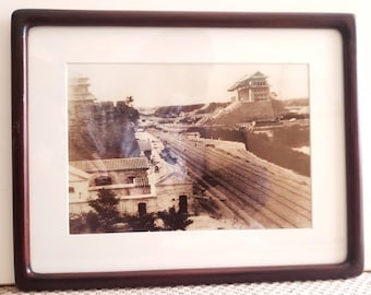 Vintage Framed Photo Of Beijing China - 1900s Wall Decor